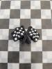 Checkered Flag Croc Charm