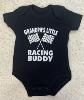 Grandpa's Little Racing Buddy- Black Onsie