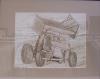"Sideways" Matted Drawing