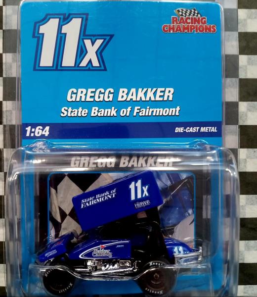 Gegg Bakker #11X 1:64th Scale Sprint Car Die Cast