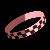 Black & Pink Checkered Glow in the Dark Wrist Bands