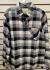 Men's Snow White/Fog Gray/Charcoal Black Plaid Flannel