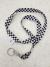 Black & White Checkered Lanyard