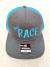 Just Race - Neon Blue/Charcoal Cap
