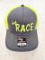 "Just RACE" Neon Yellow/Charcoal Cap