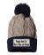 Stone Brown & Navy Beanie