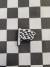 Single Checkered Flag Croc Charm