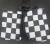 Wristlet-Black and White Checkered