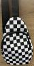 Medium Cross Body Purse- Black and White Checkered