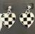 Stud dangle heart earrings