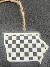 Checkered Iowa ornament